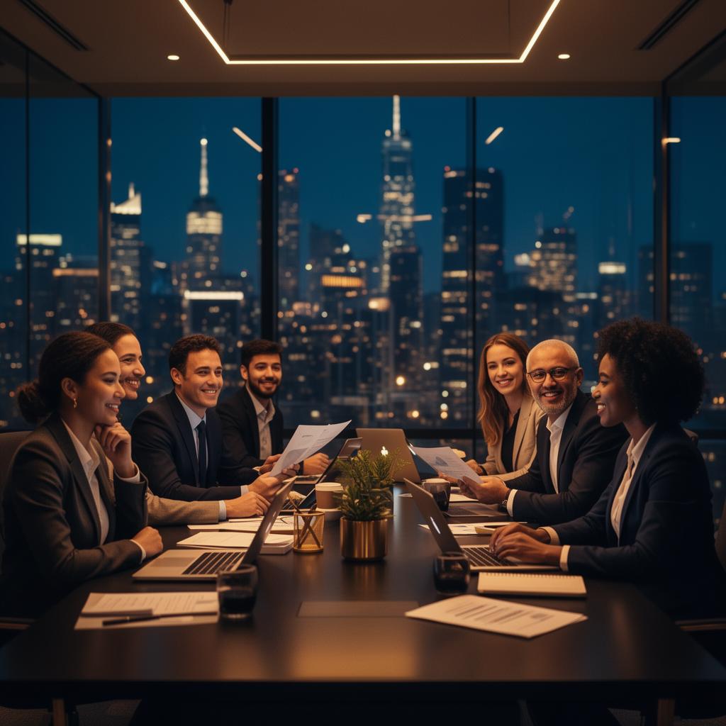 Global professionals collaborating